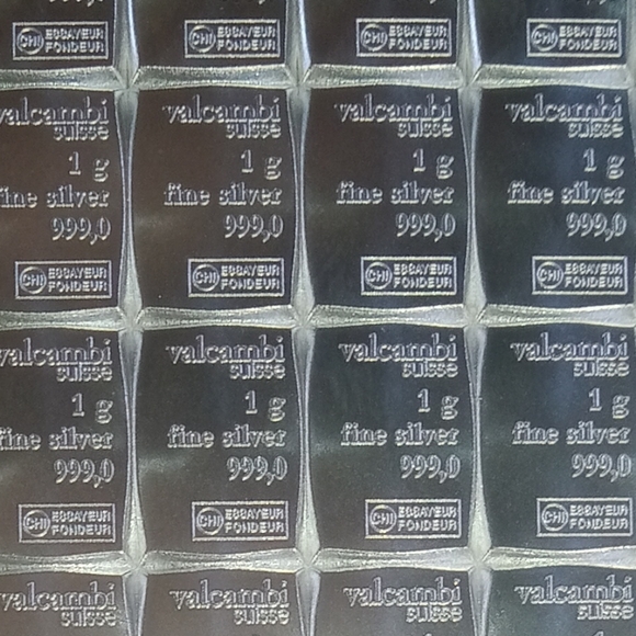 100x 1g Valcambi Suisse Combibar 100 Gram .999 Fine Silver Bar NEW In Assay Card - Picture 6 of 6